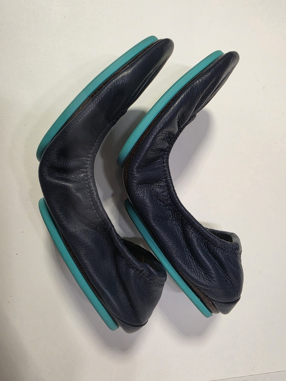 Tieks Women's Navy Blue Leather Ballet Flats Shoes Size 6 Spring Summer - Picture 7 of 8